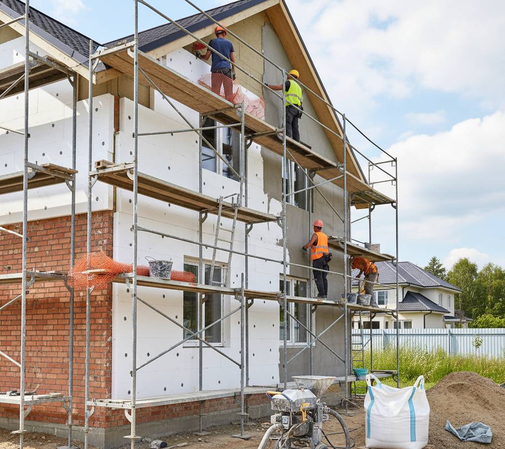 Gąbkowanie kleju na elewacji – jak to zrobić skutecznie?