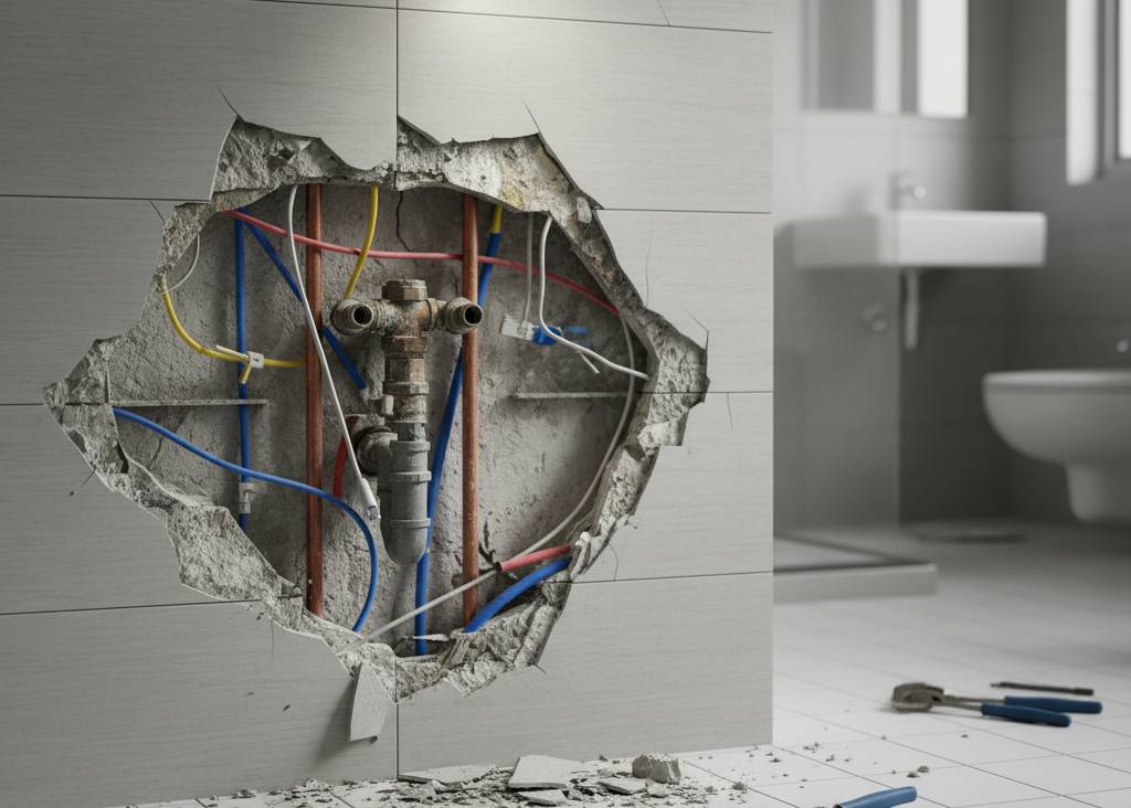 Czym zakleić dziury po hydrauliku? Jak załatać ścianę?