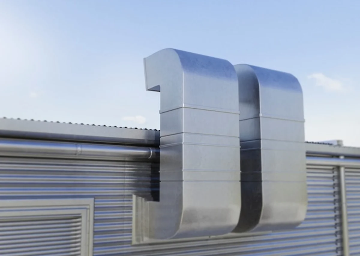 Renderowanie 3D systemu wentylacyjnego