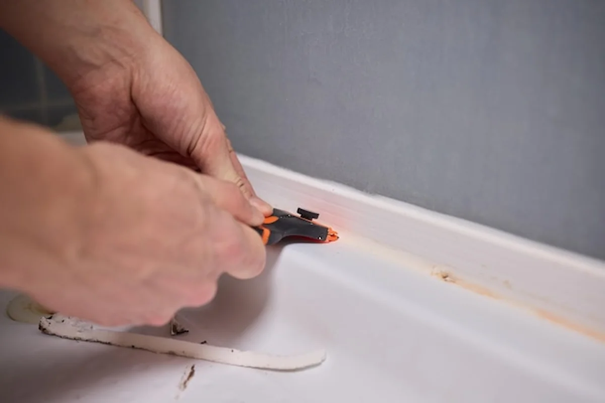 Czyszczenie pleśni z uszczelnień prysznicowych w łazience
